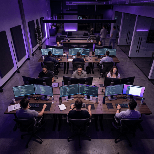 Cornor Tech Pvt. Ltd workspace — engineers collaborating